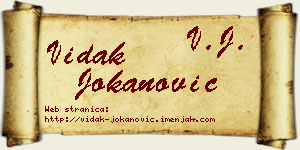 Vidak Jokanović vizit kartica